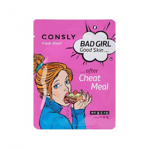 Маска тканевая BAD GIRL после читмила Good Skin after Cheat Meal Mask Sheet, 23мл