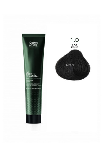 1.0 черный крем-краска для волос Shot BTB Natural, 100 мл